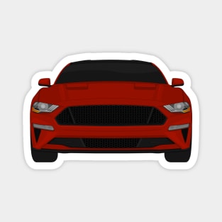 Mustang GT Rapid-Red + Black roof Magnet