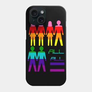 Gay lesbian BI pride equal rights LGBT community Phone Case