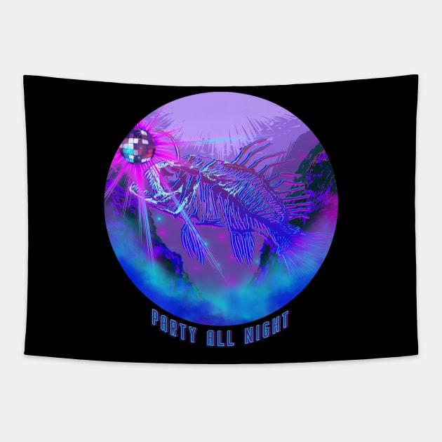 Angler fish, Electronic, Music, Party, Festival Tapestry by Strohalm