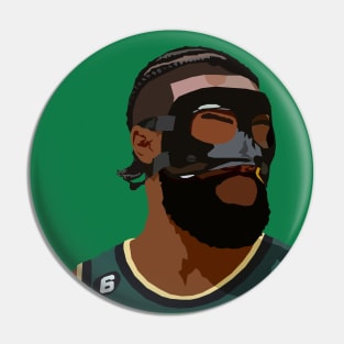 Masked Jaylen Brown Pin