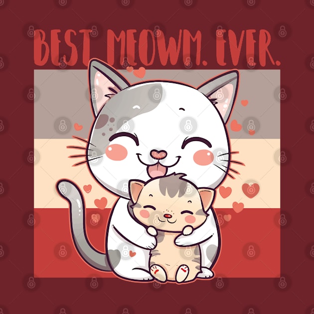 Cat Loving Mom Birthday Mother's Day Gift from Daughter or Son by SeaLAD