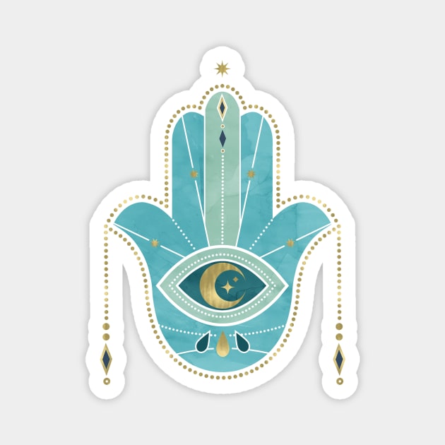 Hamsa Hand Magnet by emanuelacarratoni