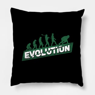 American Football Lineman Evolution Pillow