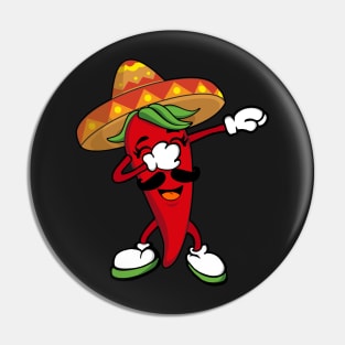 Dabbing Hot Chili Pepper Pin