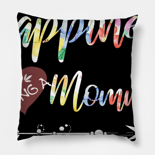 happiness is being a mommy Pillow by gotravele store