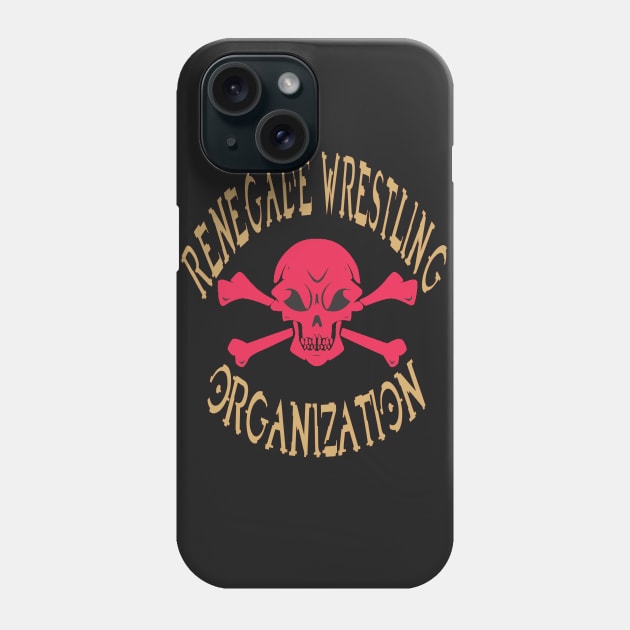 Renegade Wrestling Organization Tee Phone Case by BIG DAWG APPAREL