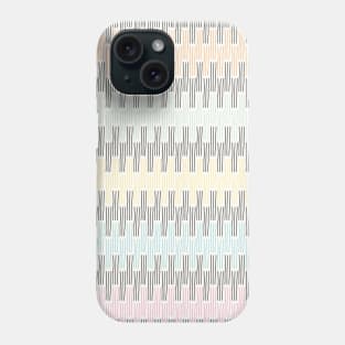 Stitched stripes in pastel shades Phone Case