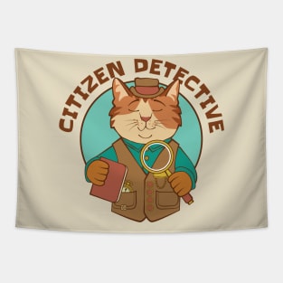 Citizen Detective Cat Tapestry