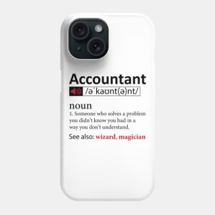 Accountant Definition Phone Case