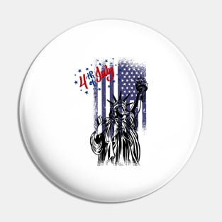 4th July Independece Day Pin