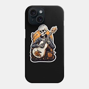 Skeleton Playing Guitar Phone Case