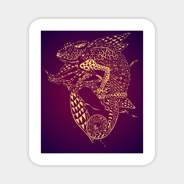 cameleon Magnet by MGphotoart