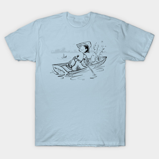 Disover Blissful rower - Fishing - T-Shirt