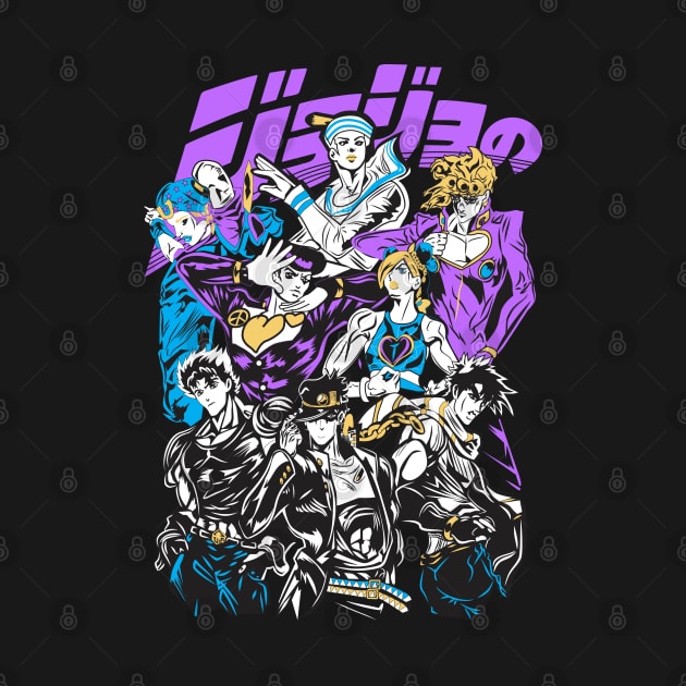 JJBA Anime Fanart by Planet of Tees