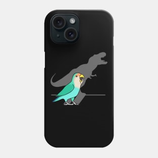 T-Rex Shadow Dutch blue Peach faced Lovebird Phone Case