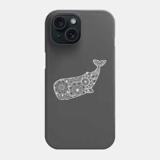 Whale (grey and white) Phone Case