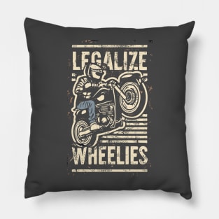 legalize wheelies Pillow