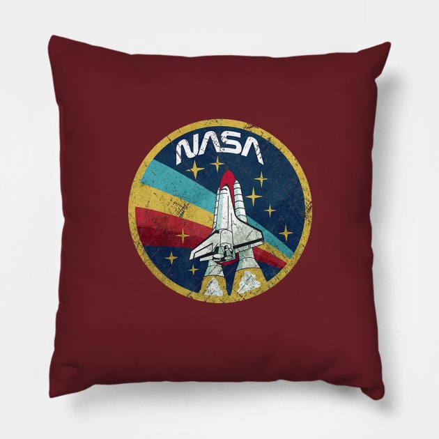 nasa rocket Pillow by KevinMaurice16