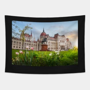 Hungarian Parliament building in Budapest, Hungary Tapestry