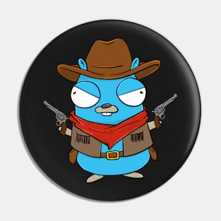 Wild West Gopher Pin