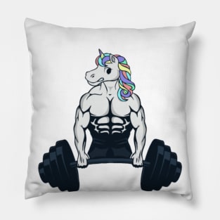 Unicorn Weightlifting unicorn- Pillow