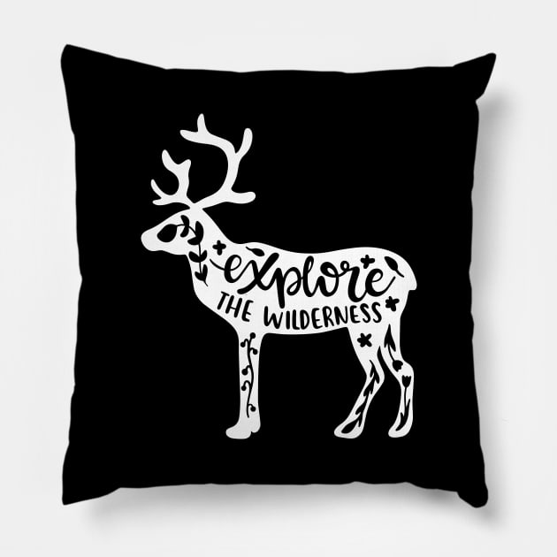 Explore The Wilderness Pillow by ThrivingTees