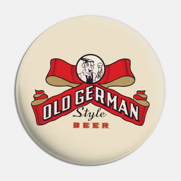 Old German Style Beer Pin by MindsparkCreative