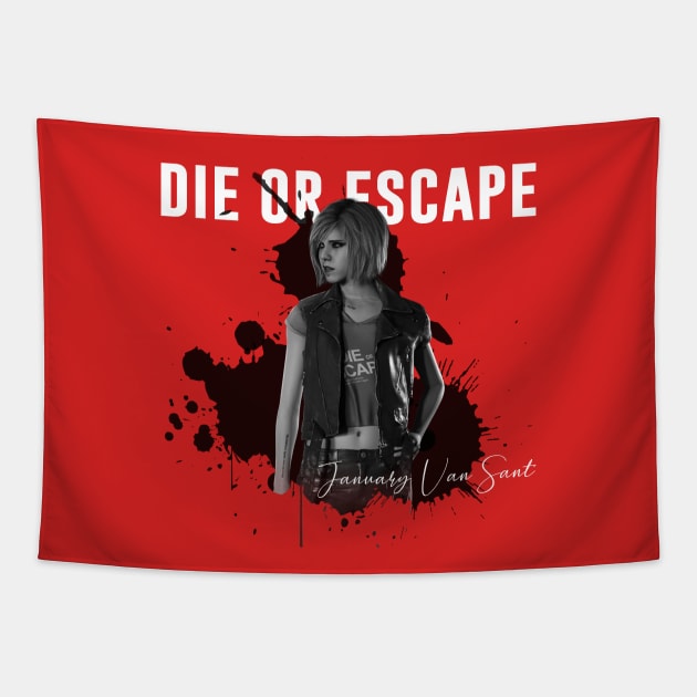 Die or Escape Tapestry by CyndraSuzuki