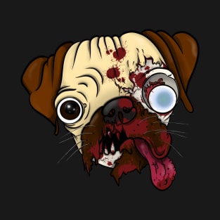 Zombie pug dog T-Shirt