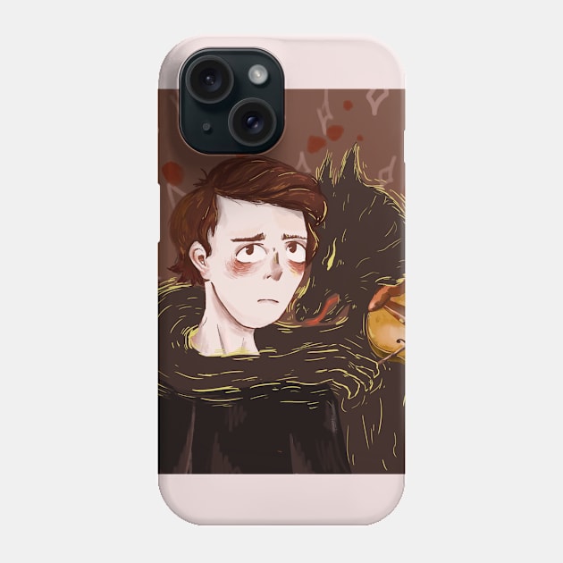 Self-portrait with a demon Phone Case by Fanky