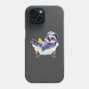 Bath time sloth Phone Case