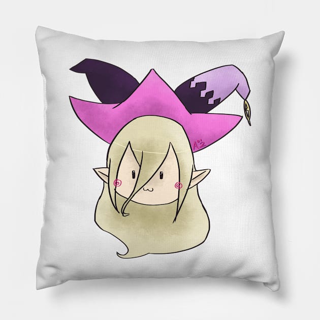 Chibi Magilou- Tales of Berseria Pillow by anico-art