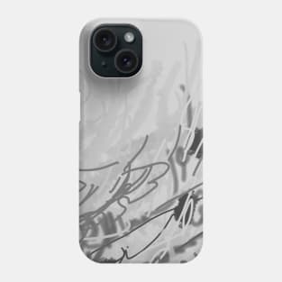 Grey Abstract Art Phone Case