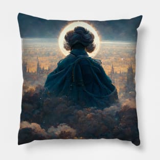 Queen Elizabeth Watching over Great Britain Pillow