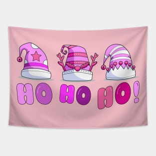 Pink Santa Claus Tapestry