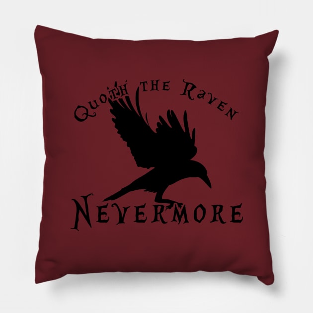 Nevermore Pillow by Kaztiel