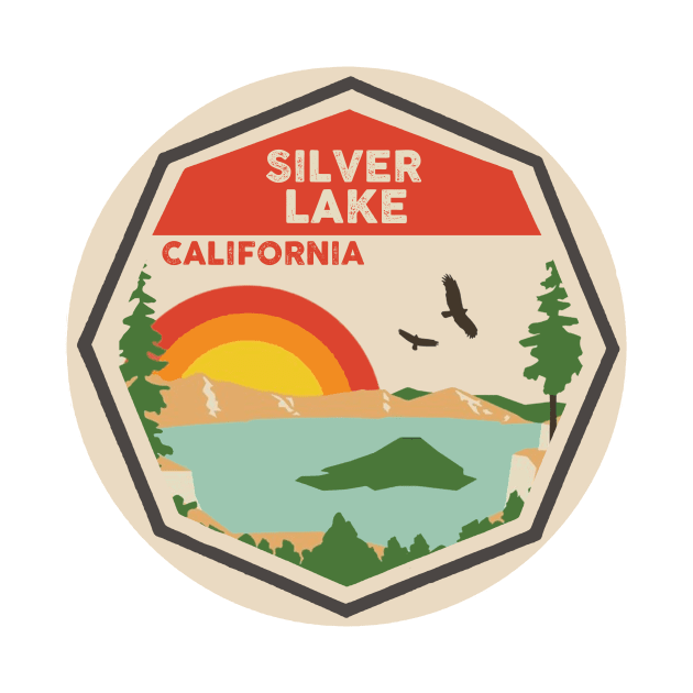 Silver Lake California Colorful Scene by POD4