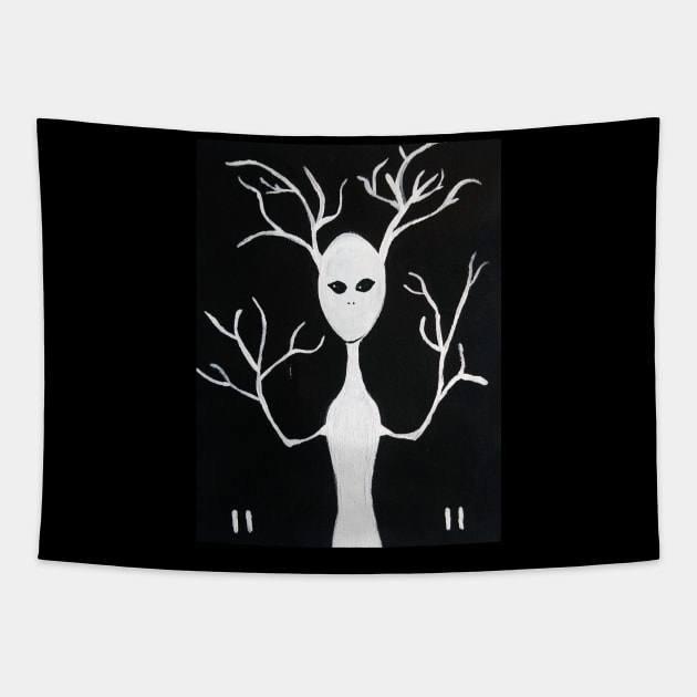 1111 Cosmic Tree Spirit Tapestry by Cosmic Witch 