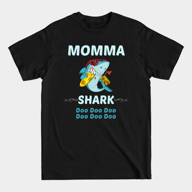 Discover Family Shark 1 MOMMA - Momma - T-Shirt