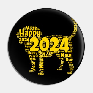 Happy New Year 2024 Pin