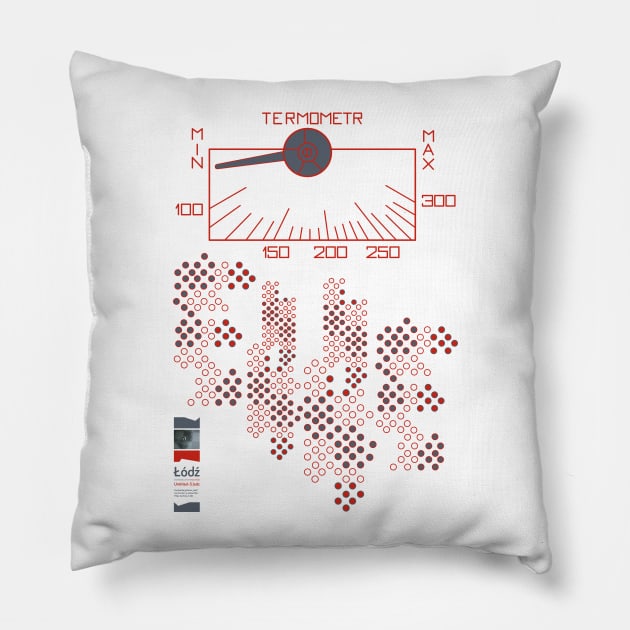 Lodz. My City. Oven thermometer 1. Pillow by typohole