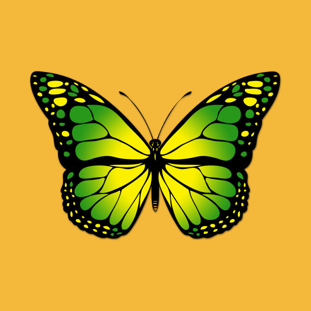 Green butterfly by Gaspar Avila