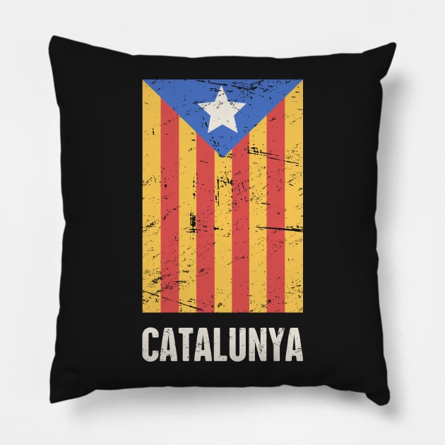 Catalonia / Catalunya Flag Pillow by MeatMan