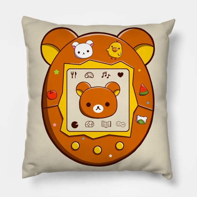 Rilakkuma Tamagotchi Pillow by Adelaidelia