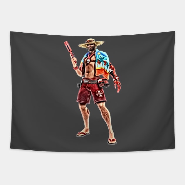 Overwatch McCree Lifeguard Skin Tapestry by Green_Shirts