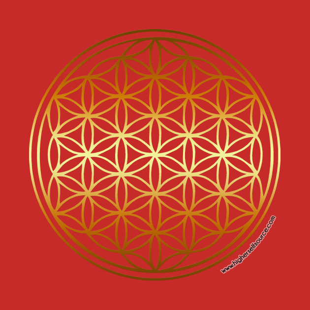 Golden Flower of Life by HigherSelfSource