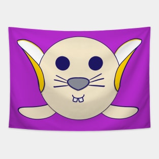 Kawaii Cute Buck Teeth Banana Baby Seal Tapestry