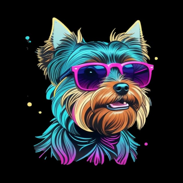 Cool Yorkie with Sunglasses by Relax and Carry On