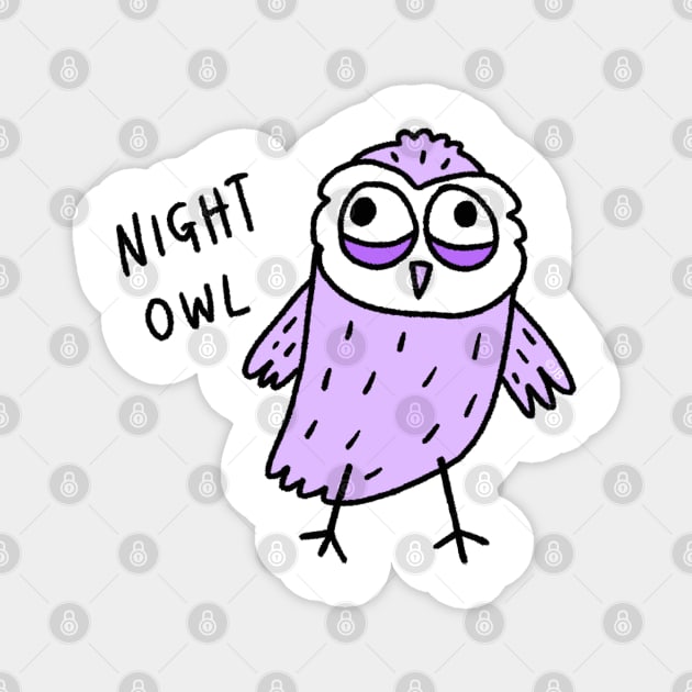 Night Owl Doodle Magnet by Sketchy