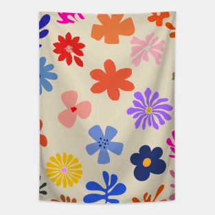 Cute Abstract Flowers Tapestry